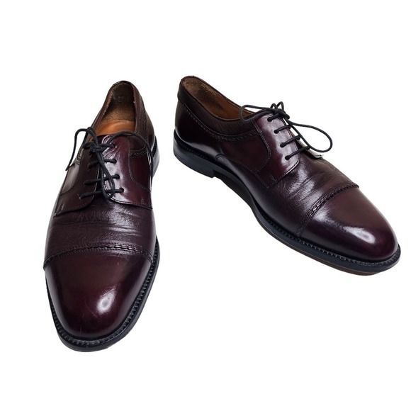Mezlan mens maroon leather lace up oxfords Sz 8.5 main image 8